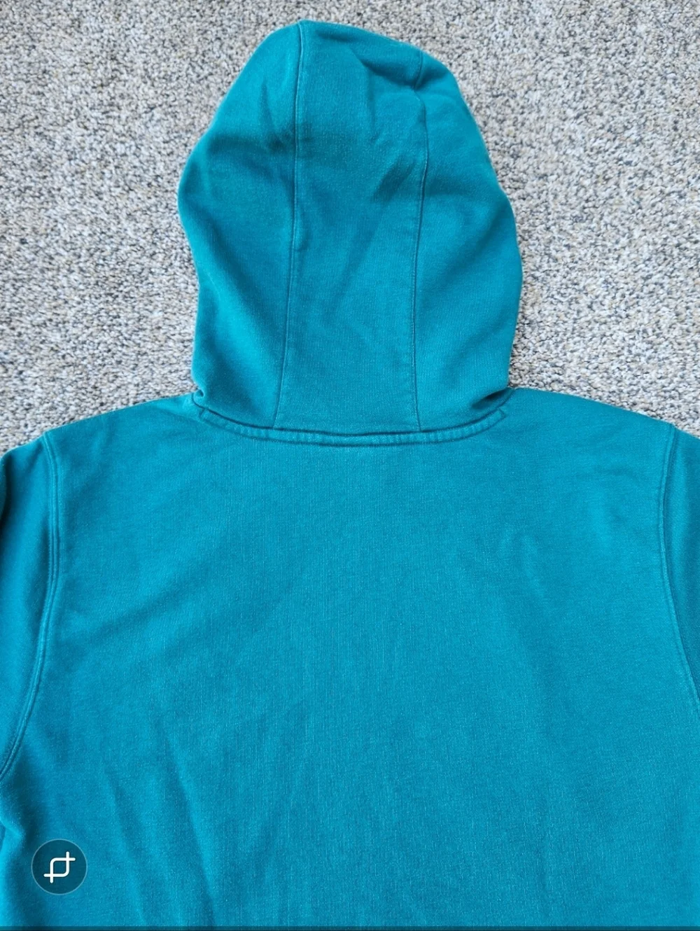 Carhartt Midweight Graphic Hoodie Teal Pullover Sweatshirt Kids Girls Size XL 14